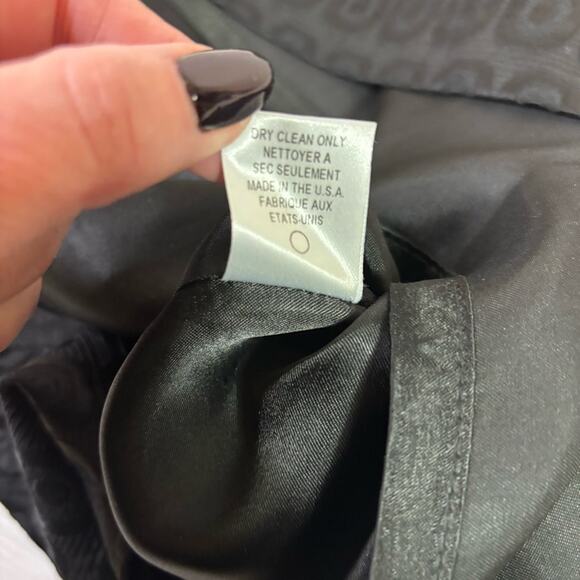 Milly Black A-Line Mini Skirt with Geometric Circles Size 10 C0057 - Picture 8 of 8